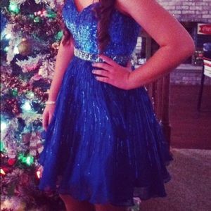 Blue prom dress